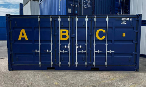 20 voet open zijcontainer met retentietank